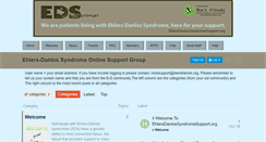 Desktop Screenshot of ehlersdanlossyndromesupport.org
